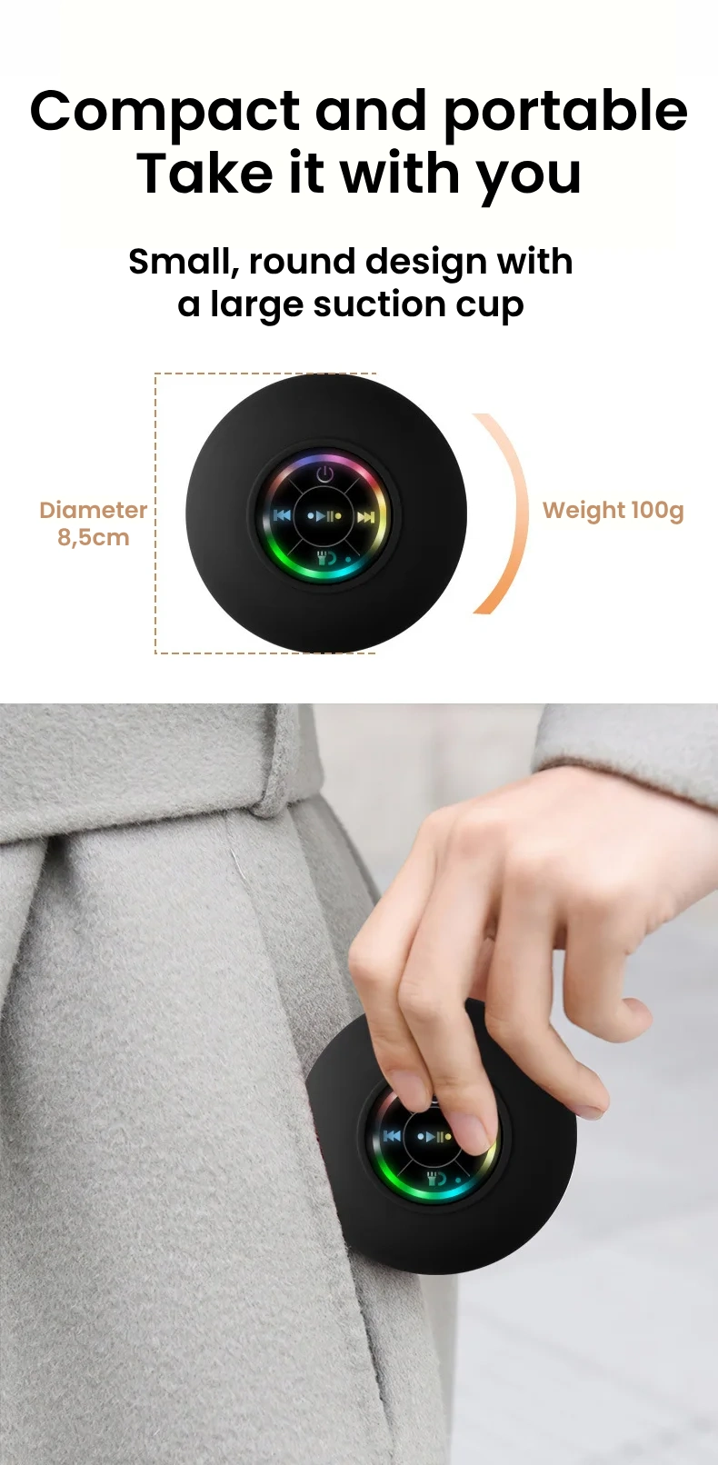 wispeaker waterproof portable